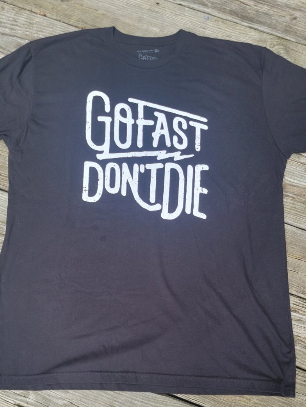 Go Fast Don't Die Graphic Tee - Black 2x